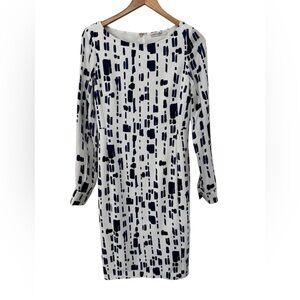 MAX MARA Blue and white Silk/ viscose Dress size 4